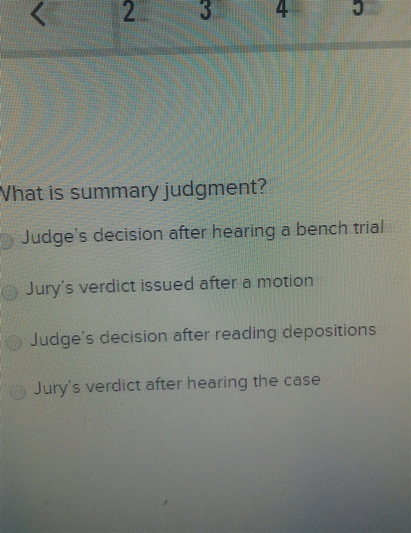 What is a summary judgement? ​-example-1