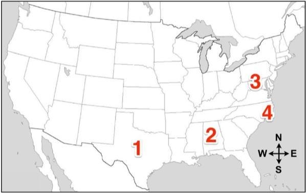 Which area on the map represents Montgomery? A) 1 B) 2 C) 3 D) 4-example-1