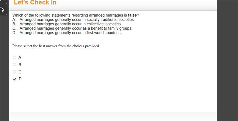 Arranged marriages that are orchestrated by the families of the bride and groom are-example-1