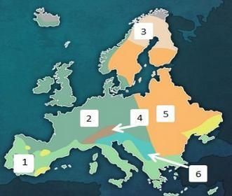 PLEASE HELP!!! The climate region labeled with the number one on the map above is-example-1