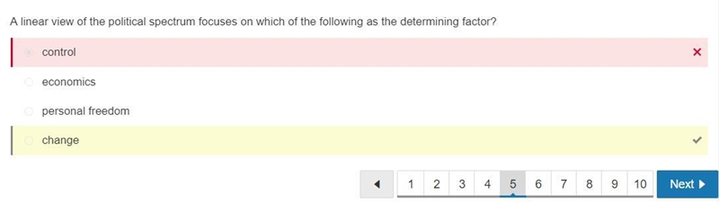 Hi I would like help on this question A linear view of the political spectrum focuses-example-1