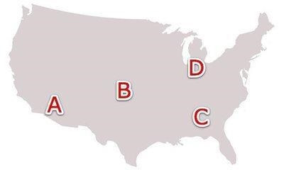 2) In which area on the map would you have been MOST likely to find sharecropping-example-1