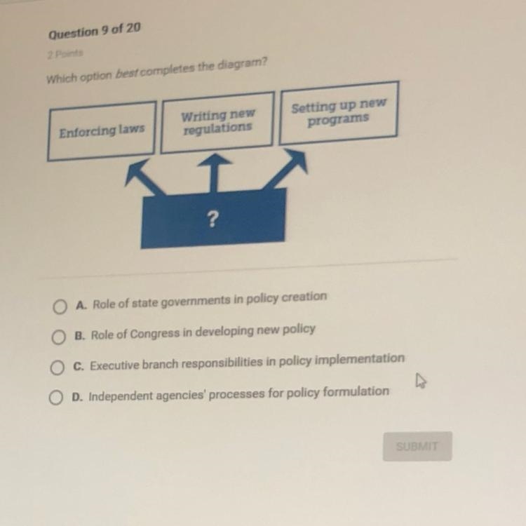 Which option best completes the diagram?-example-1