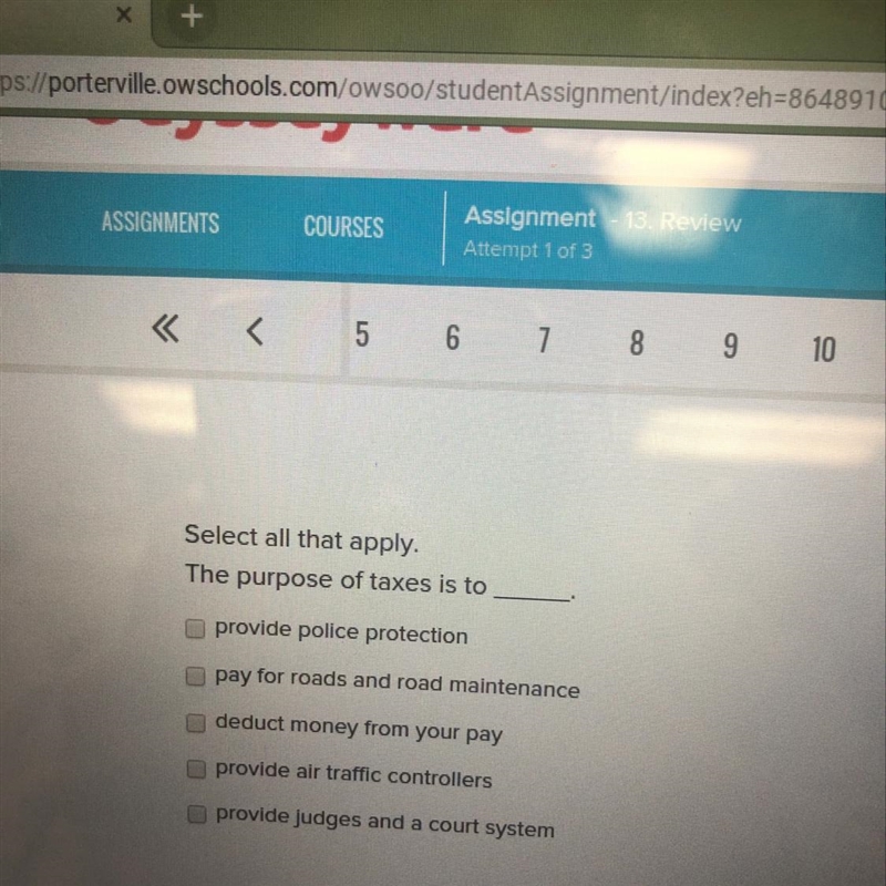 The purpose of taxes is to ____.-example-1