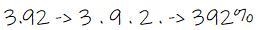 What is 3.92 written as a percent​-example-1