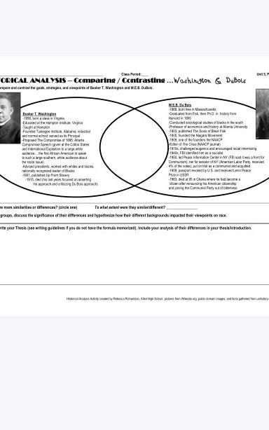 Compare-and-Contrast Essay African Americans in the progressive era faced racism and-example-1