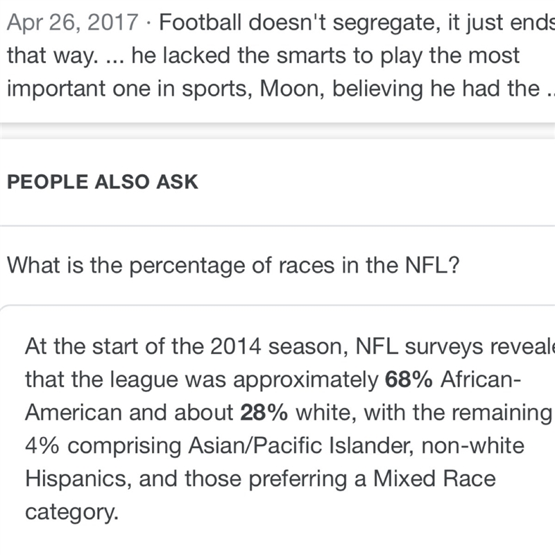 What race is most interested in American football?-example-1