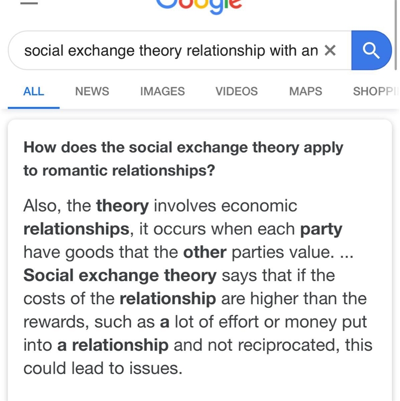 According to the social exchange theory what factors determine how we feel about a-example-1