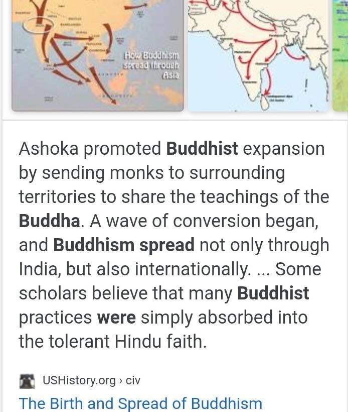 How did Buddhism spread after the death of Buddha?-example-1