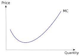 The graph is a marginal cost curve that compares expenses for producing apple pies-example-1