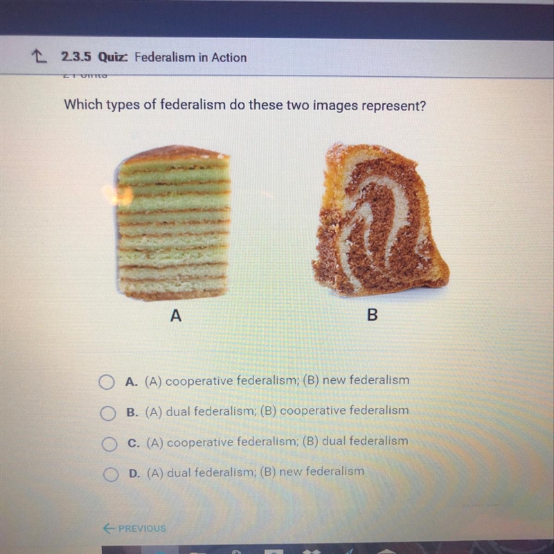 What types of federalism do these two images represent?-example-1