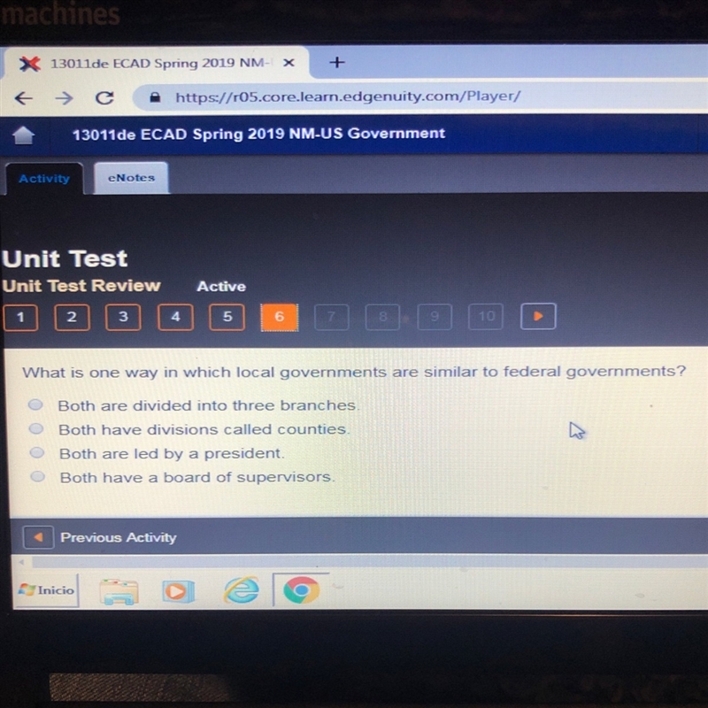 What is one way in which local governments are similar to federal governments?-example-1