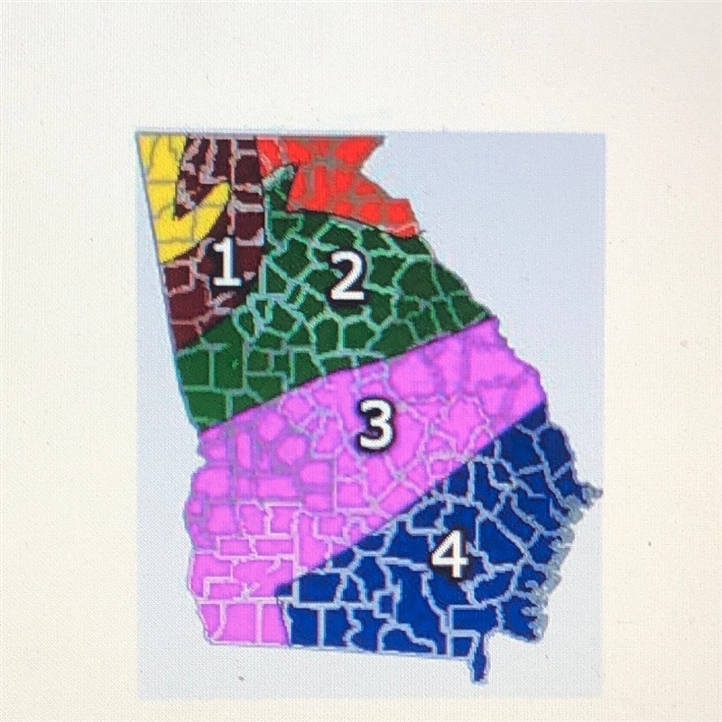 In which zone would your MOST likely to find peanut farms in Georgia? A.1 B.2 C.3 D-example-1