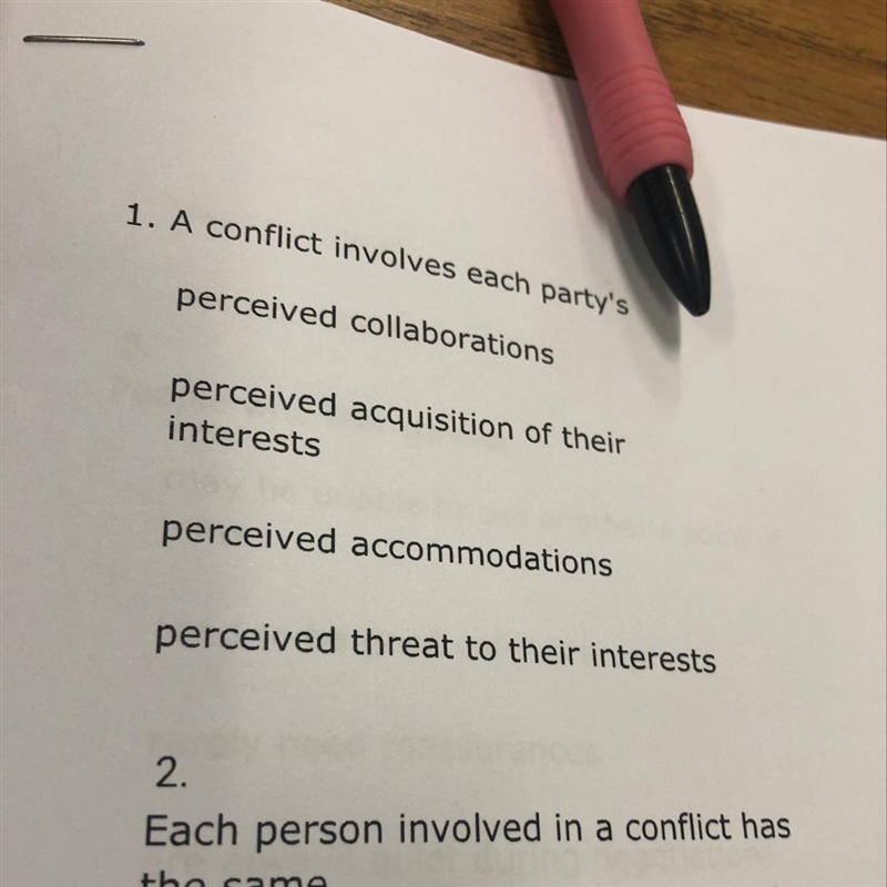 A conflict involves each party’s-example-1