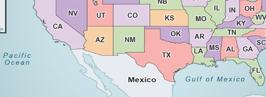 PLEASE HELP ME! 12+ POINTS!! The map shows the location of Texas in relation to the-example-1