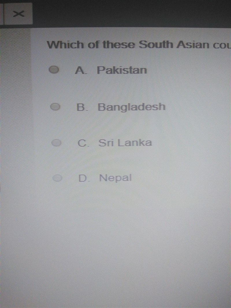 Which of these South Asian countries is an Islamic republic​-example-1