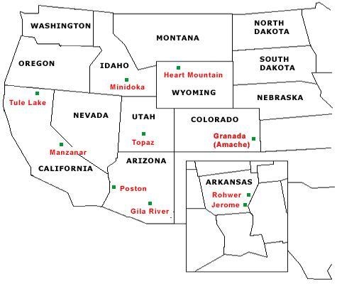 What are the sites located on this map? A) German POW camps during World War II B-example-1