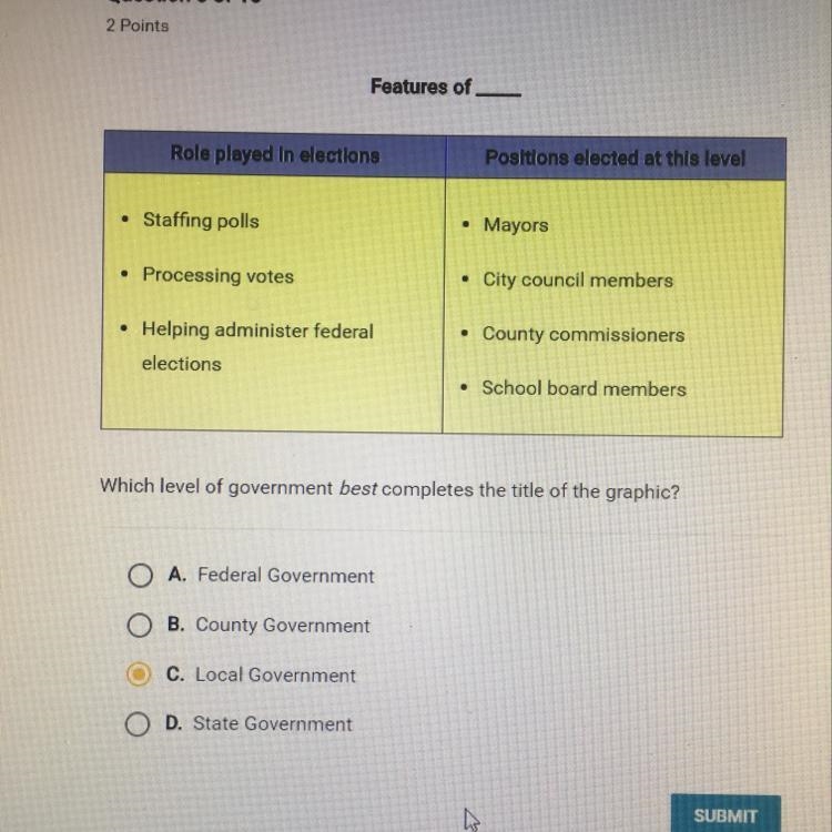 Which level of government best completes the title of the graphic?-example-1