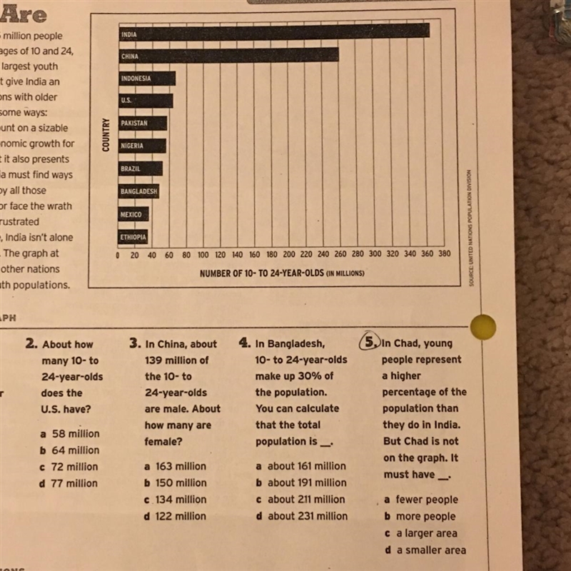 I need help with #5 please-example-1