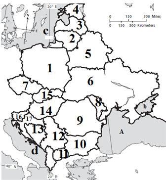 Identify countries 1 and 6-example-1