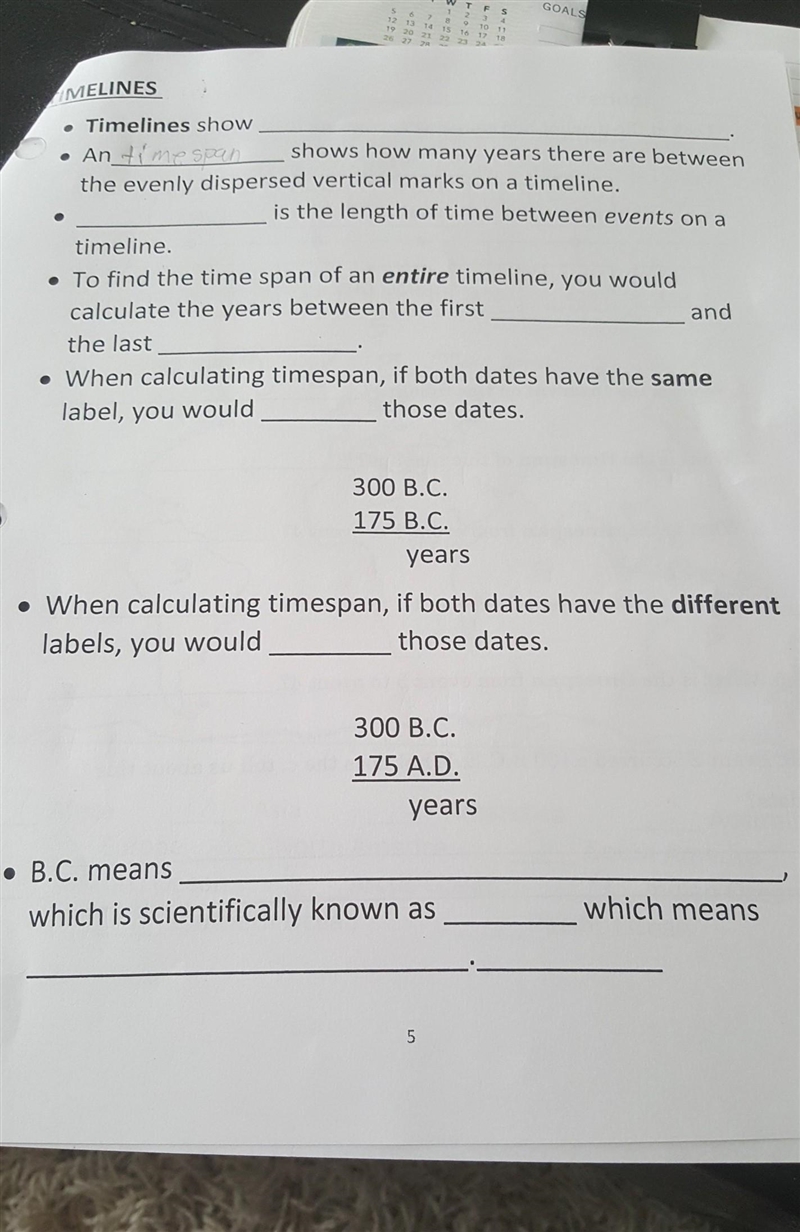 What does a timeline show​-example-1