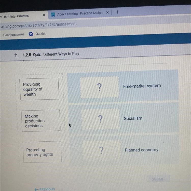 Match the following actions with the system in which government performs them.-example-1