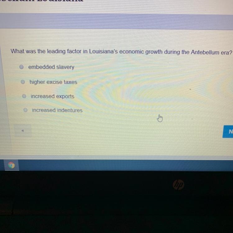 What was the leading factor in Louisiana's economic growth during the Antebellum era-example-1