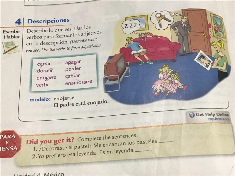 I need help with this Spanish work, ill only give 10 points tho, running ;low on points-example-1