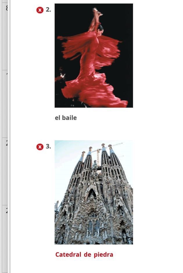 Help please I have been stuck on this for days in my Spanish class 6- las fotos label-example-1