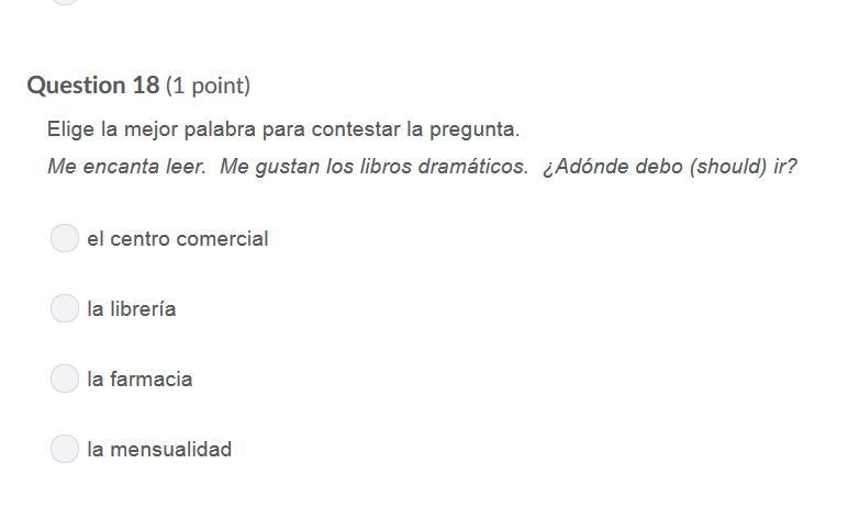 PLEASE HELP ASAP!!! CORRECT ANSWER ONLY PLEASE!!! Elige la mejor palabra para contestar-example-1