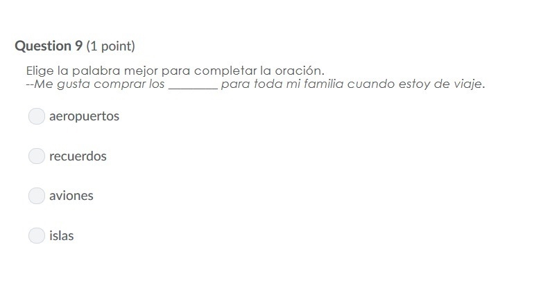 PLEASE HELP ASAP!!! CORRECT ANSWERS ONLY PLEASE!!! Elige la palabra mejor para completar-example-1