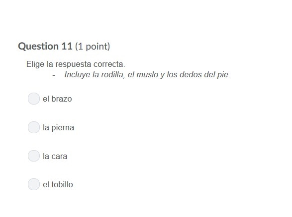 PLEASE HELP ASAP!!! CORRECT ANSWERS ONLY PLEASE!!! Elige la respuesta correcta. Incluye-example-1