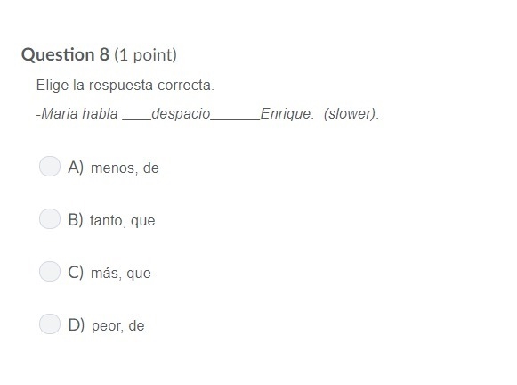 PLEASE HELP ASAP!!! CORRECT ANSWERS ONLY PLEASE!!! Elige la respuesta correcta. -Maria-example-1