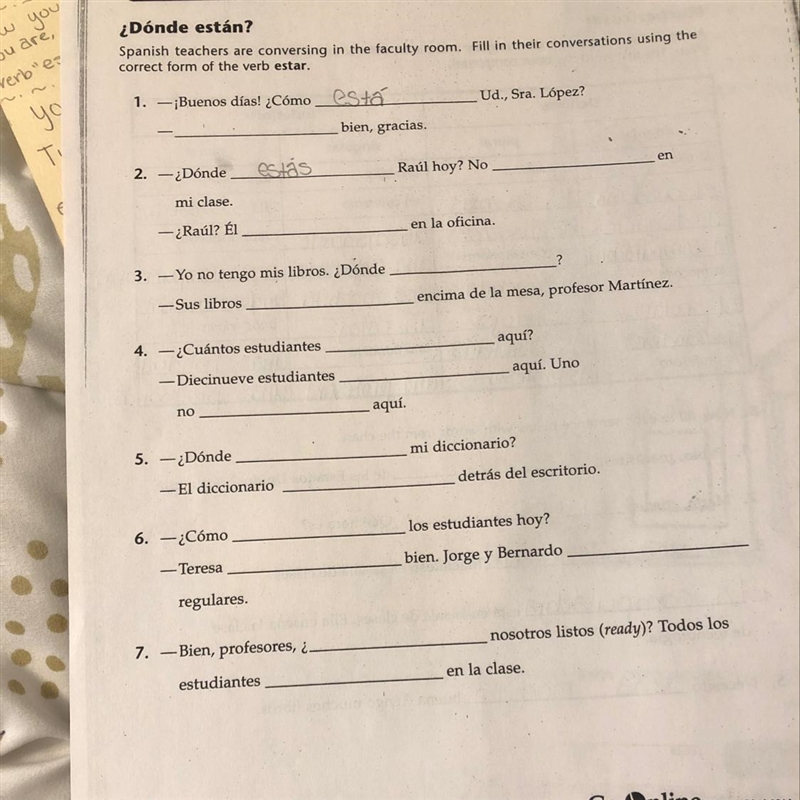 Hi! I’m currently taking Spanish 1. And I was wondering if someone could help me with-example-1