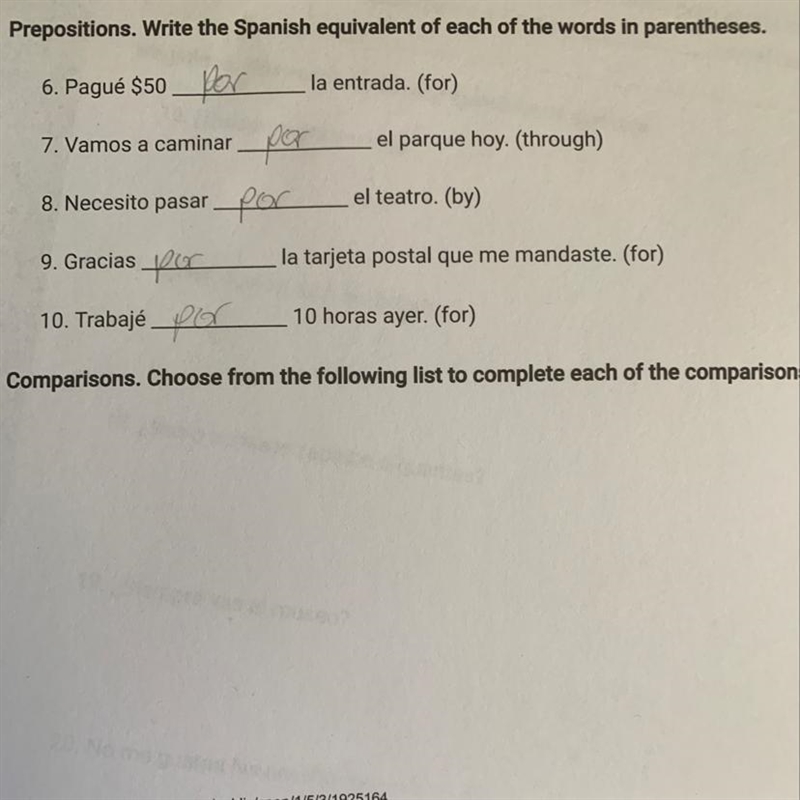 Are these answers for this worksheet correct?-example-1