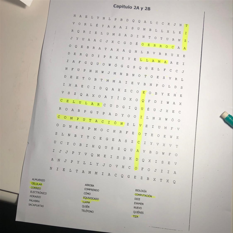 [WORD SEARCH] Spanish Class Word Search-example-1