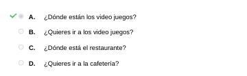 Eric is trying to find the video arcade. Which question would he ask a passerby? A-example-1