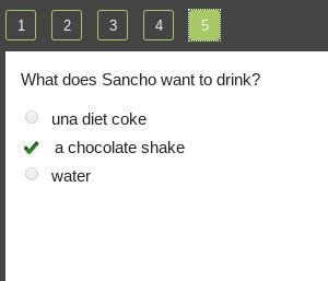 What does sancho want to drink-example-1