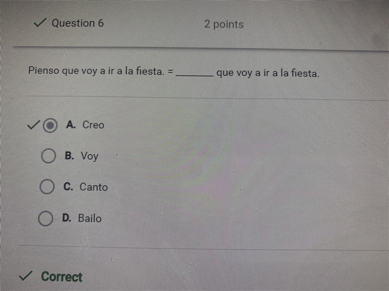 Pienso que voy a ir a la fiesta = que voy a ir a la fiesta-example-1