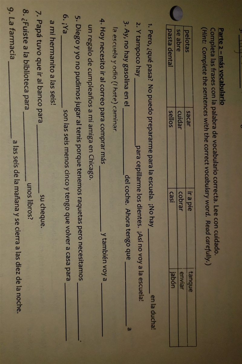 Is anyone able to help? I am so confused. This sheet is about irregular preterit verbs-example-1