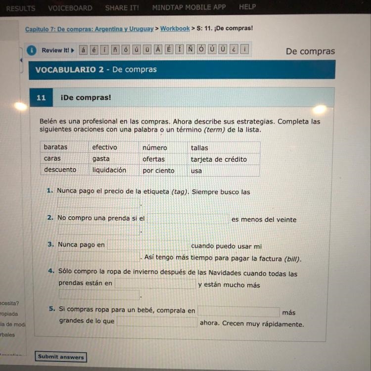 11 iDe compras! Belén es una profesional en las compras. Ahora describe sus estrategias-example-1