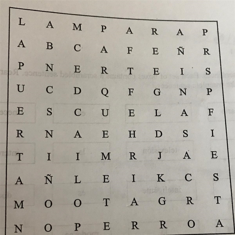 Anyone know Spanish please try to find 14 words nouns please help ASAP will get a-example-1