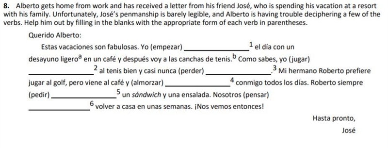 Fill in blanks with verbs in appropriate form-example-1