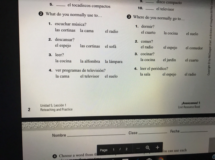 I don’t get spanish at all I feel so far behind please help-example-1