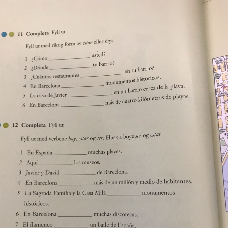 I need help with Spanish homework. Translation of task: 11. Fill out with the correct-example-1