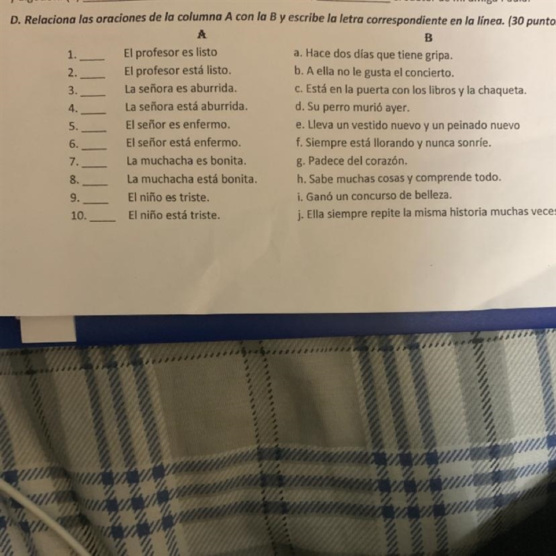 PLEASE ANSWER THIS SPANISH PAPER-example-1