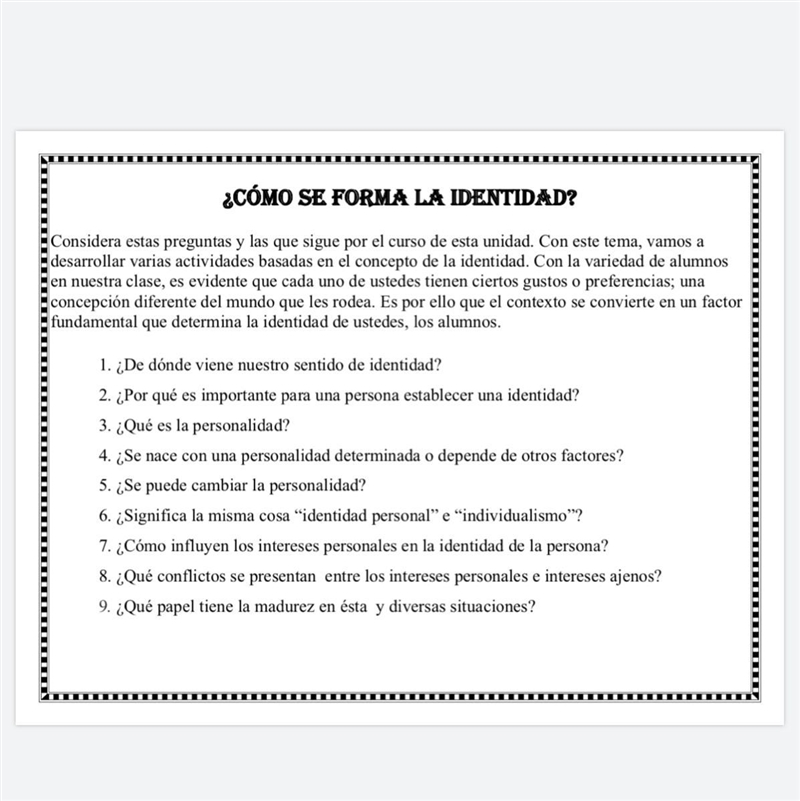 ¿Por qué es importante para una persona establecer una identidad?-example-1