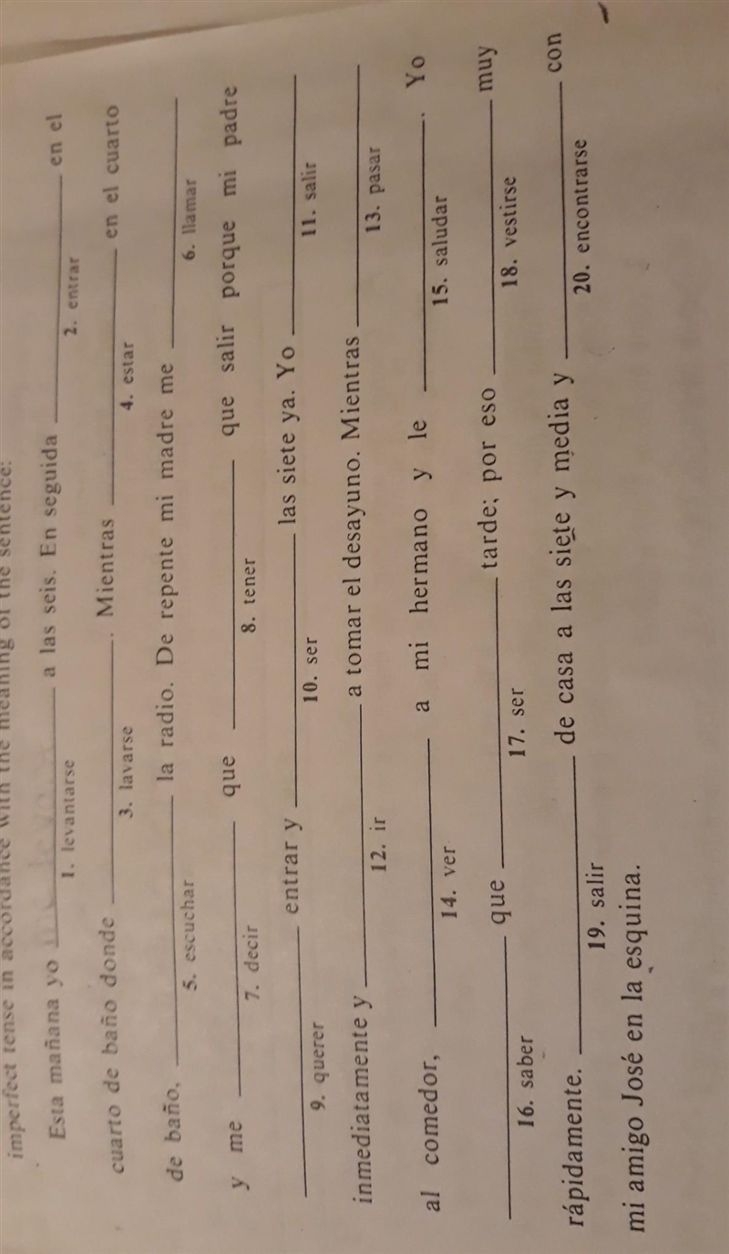 Imperfect or preterite tense ​-example-1