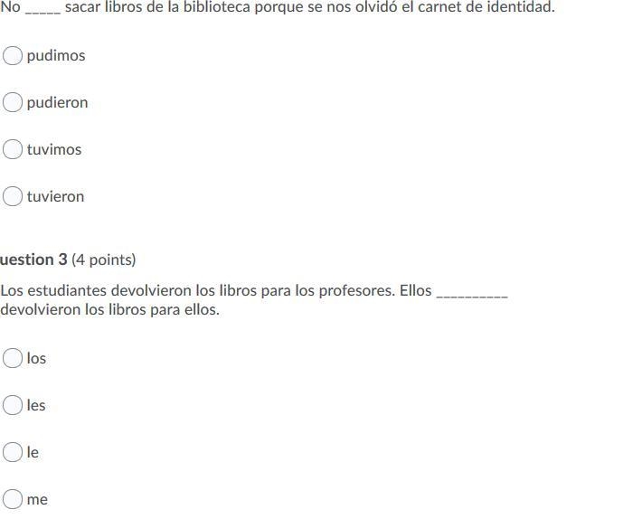 HELP SPANISH MULTIPLE CHOICE-example-2