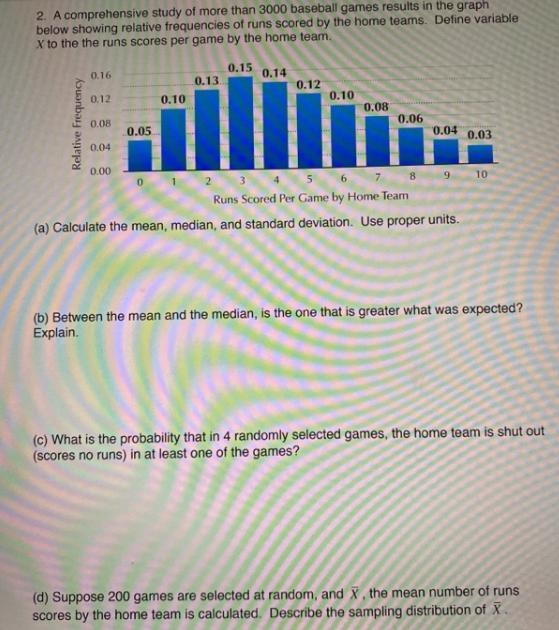 A comprehensive study of more than 3,000 baseball games in the graph below showing-example-1